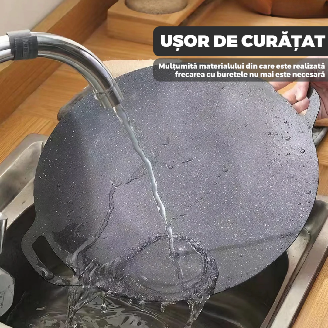 Plita Japoneza, Invelis Antiaderent, Pluristratificata, Spatioasa, Diametru 32 cm