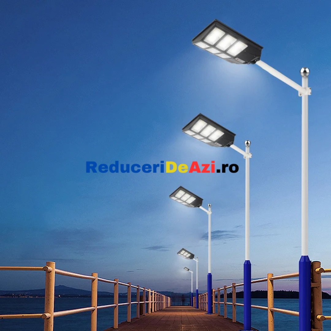 Lampa incarcare solara cu telecomanda 600w
