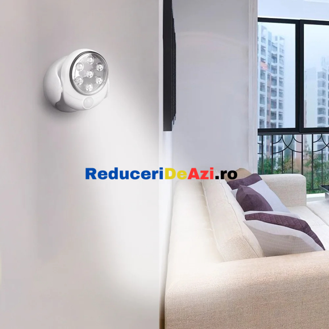 Lampa fara fir cu senzor de miscare 360 de grade