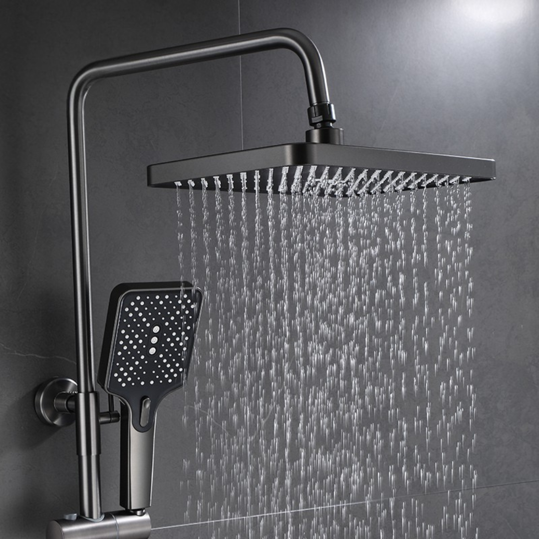 set de duș inteligent pentru baie, cu afișaj digital, mixer pentru baie cu 4 funcții, duș tip ploaie și bideu