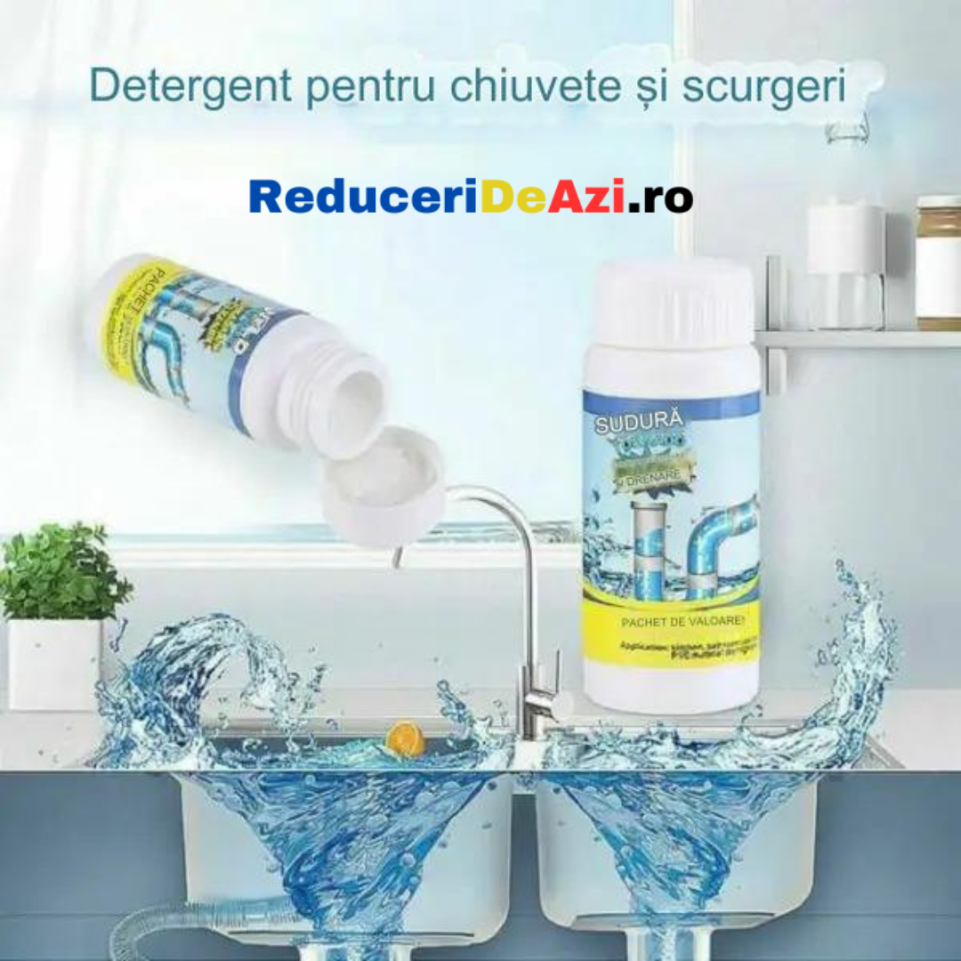 Wild tornado – Soluție pentru curățat instant țevile de scurgere