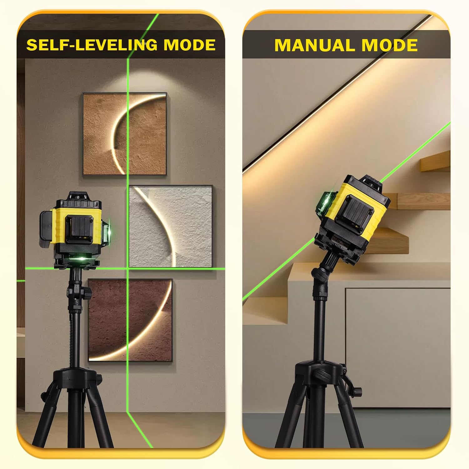 Nivela Laser 3D Leihmann cu Linii Verzi și Accesorii Complete