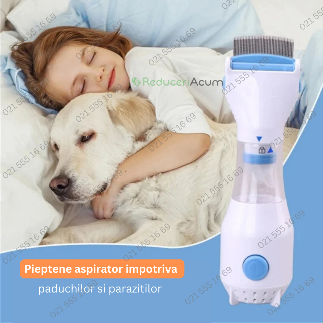 Pieptene aspirator impotriva paduchilor si parazitilor