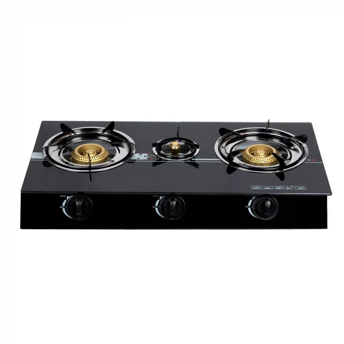 Aragaz cu plita din sticla si 3 ochiuri, alimentare GPL Butelie