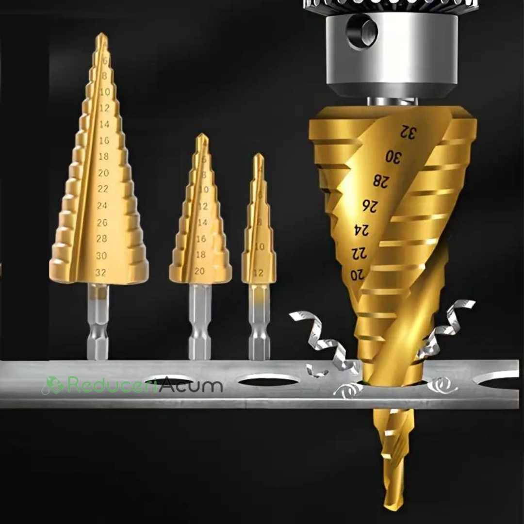 Set burghie metal, LEIH MANN, universale, 6 piese acoperite cu TITAN