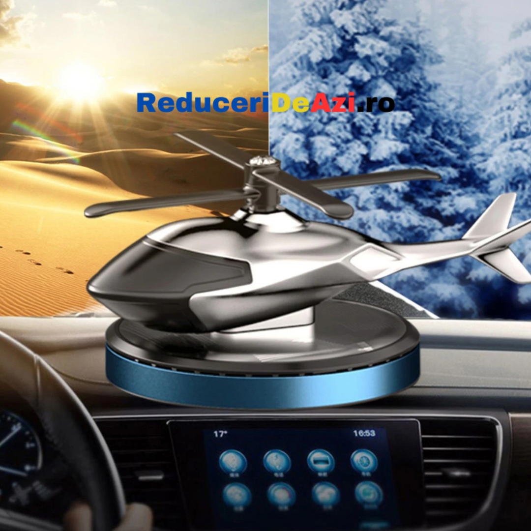 ELICOPTER SOLAR ODORIZANT PENTRU MAȘINI
