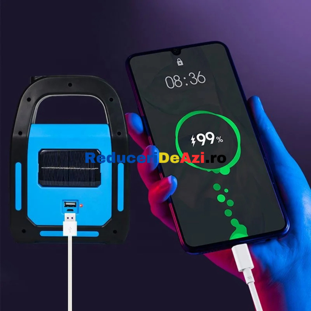 LANTERNA SOLARA PORTABILA