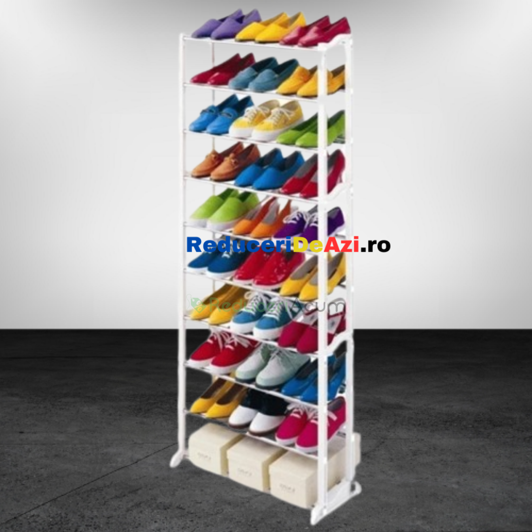 Lichidare de stoc. Suport de încaltaminte, inalt, pentru 30 de perechi