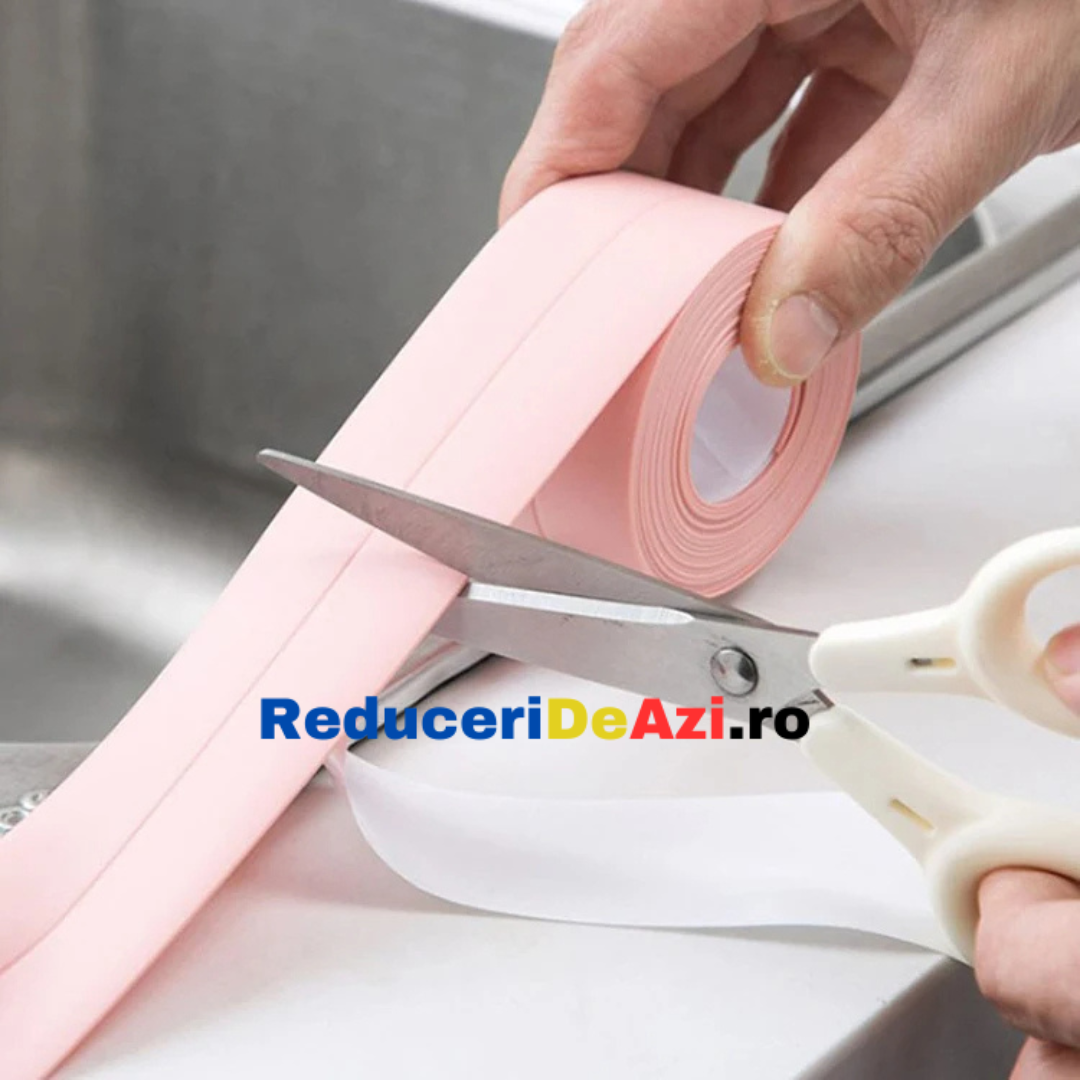 Set 2 x Banda adeziva de etansare 4cm, Roz