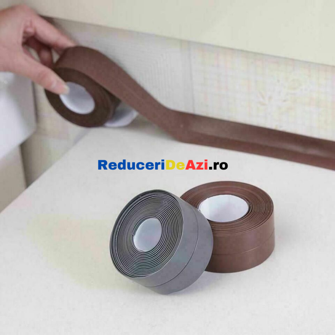 Set 2 x Banda adeziva de etansare 4cm, GRI