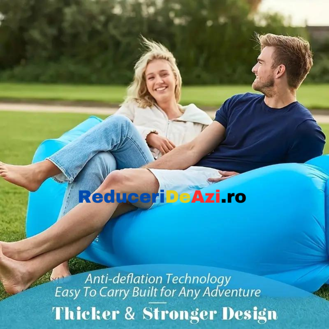 SALTEA GONFLABILA TIP SEZLONG LAZY BAG 1 + 1 GRATUIT