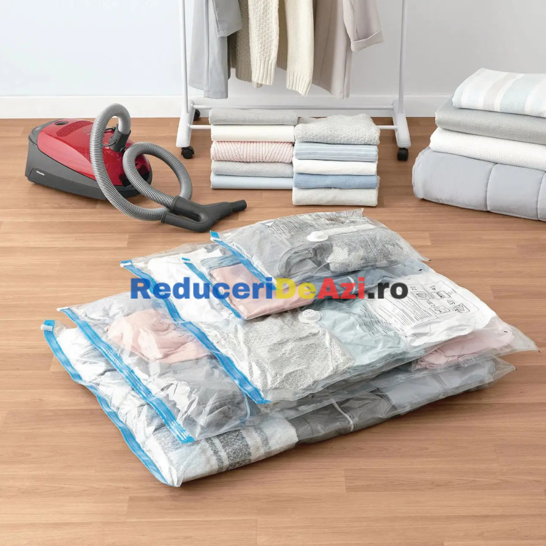 Set 4 saci de vidat haine, 70 x 100 cm