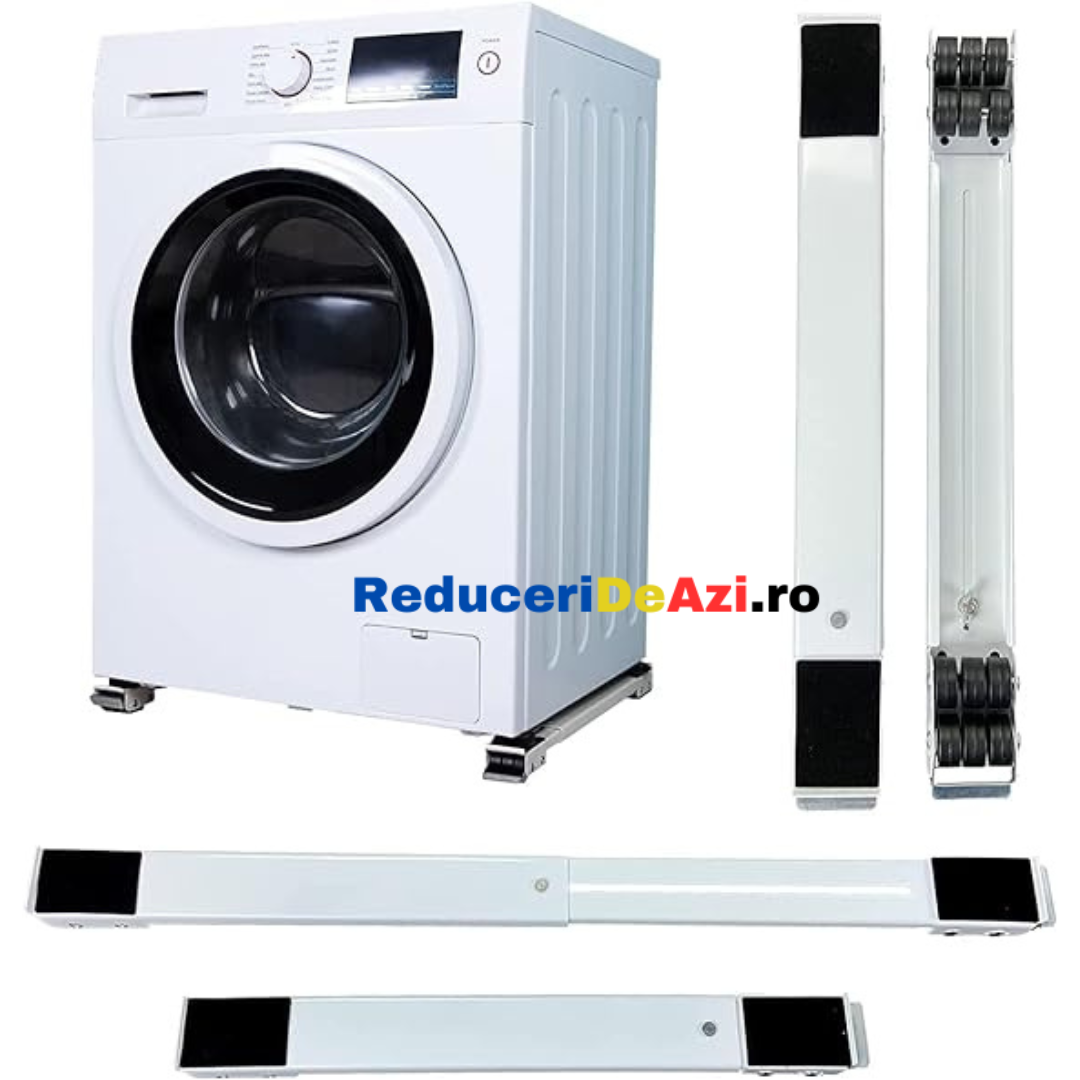 Suport mobil extensibil cu roti, pentru mutarea electrocasnicelor