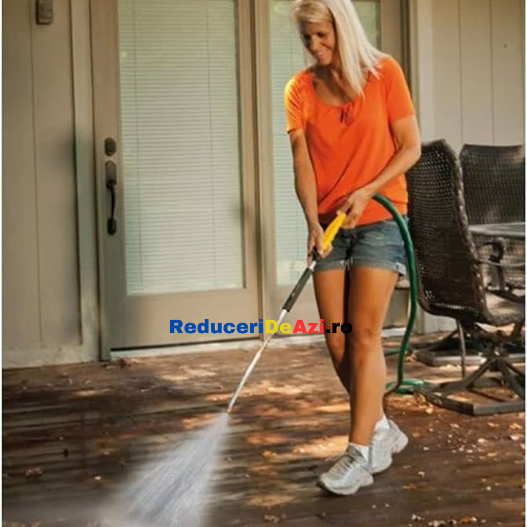 Aparat de spalat cu presiune cu rezervor detergent si perie rotativa