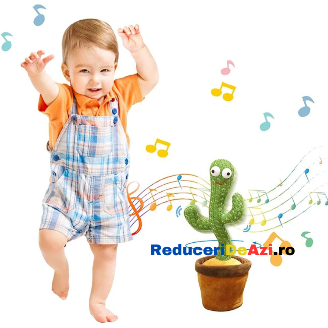 Lichidare de stoc. Jucarie cactus, canta, danseaza si imita cuvinte