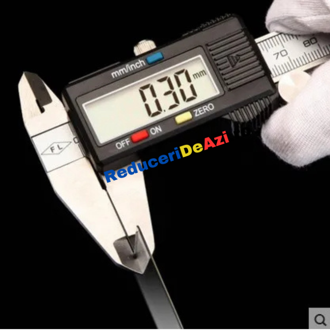 Subler electronic, cu display digital, fibra de carbon