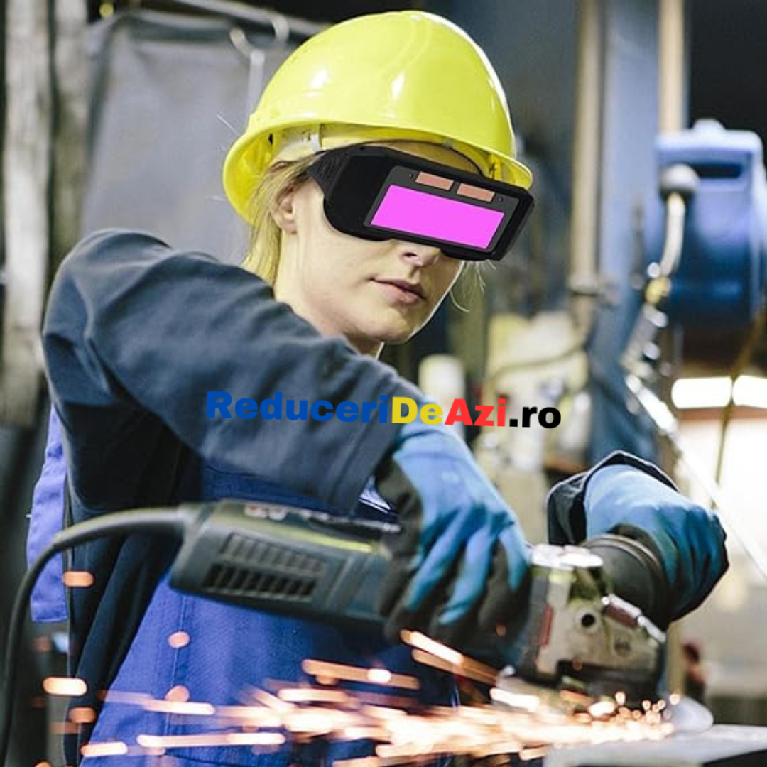 Ochelari de protectie sudura cu display LCD, cristale lichide auto-intunecare