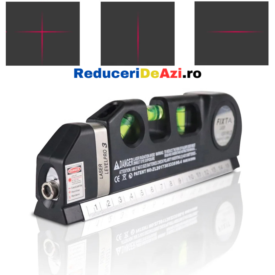 Nivela cu Laser-Boloboc-Ruleta Level Pro 3