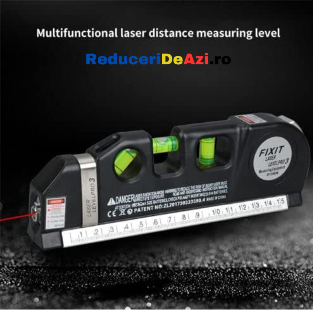 Nivela cu Laser-Boloboc-Ruleta Level Pro 3