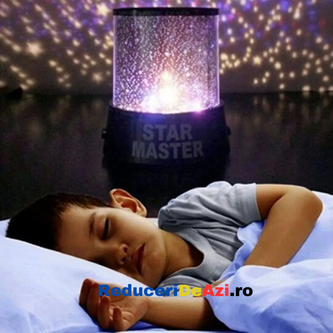 Lampa de veghe cu proiector astronomic