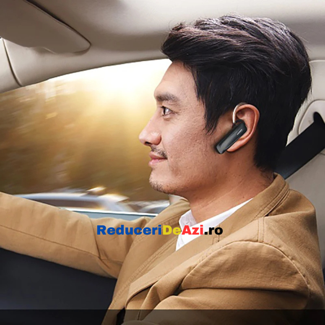 Casca bluetooth pentru convorbiri telefonice, autonomie 8 ore, microfon excelent