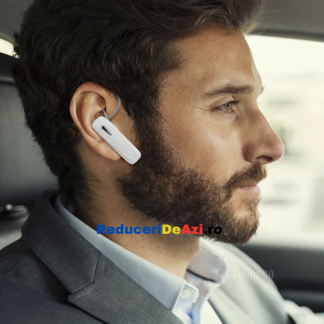 Casca bluetooth pentru convorbiri telefonice, autonomie 8 ore, microfon excelent