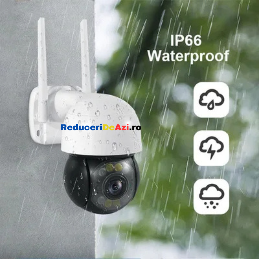 Camera de supraveghere Wifi exterior, rotativa, cu senzor de miscare