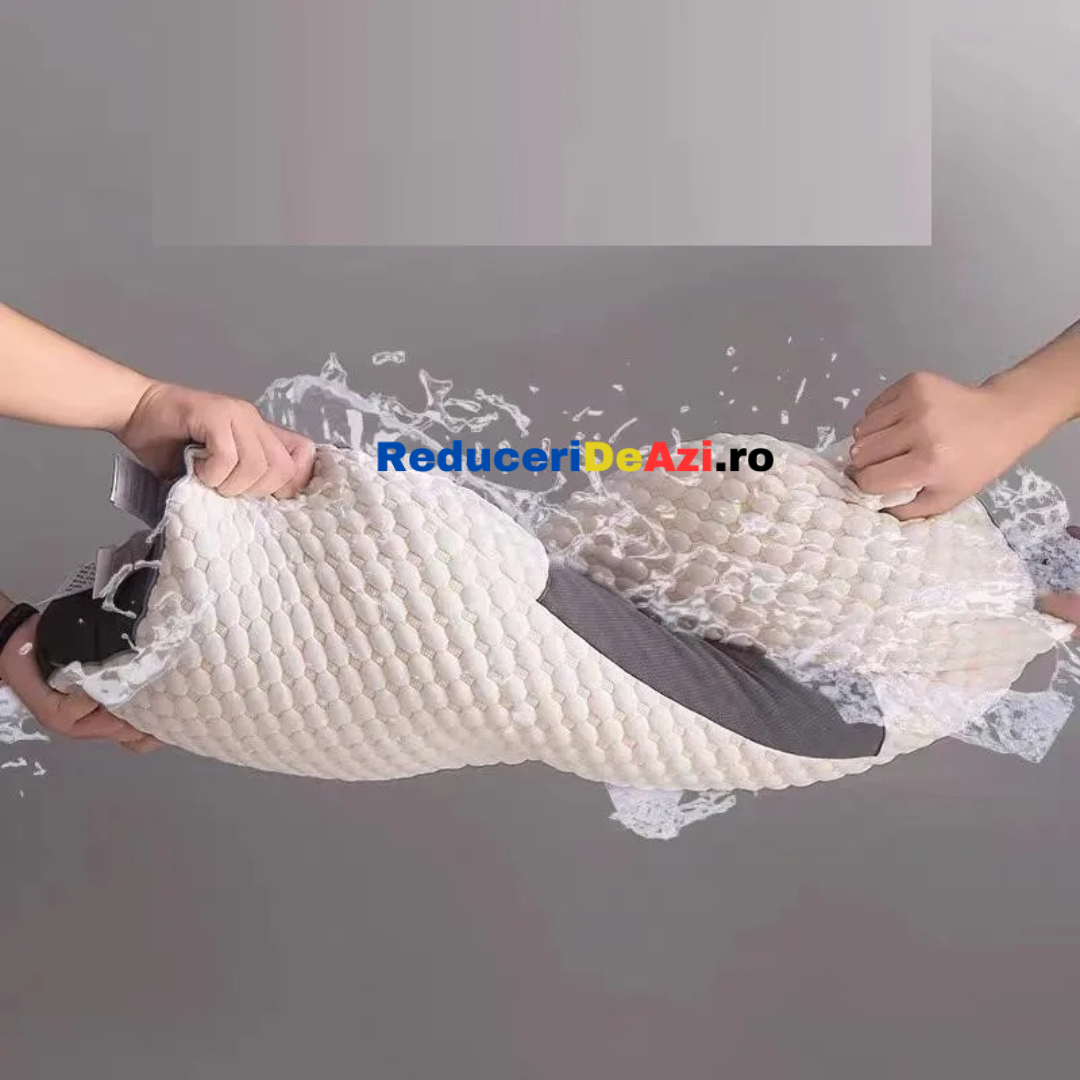 Set 2 X Pernă Tricotată Din Bumbac Cu Protecție Cervicală A Gâtului