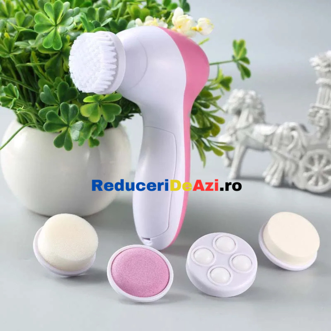 Perie pentru curatarea tenului 5 in 1