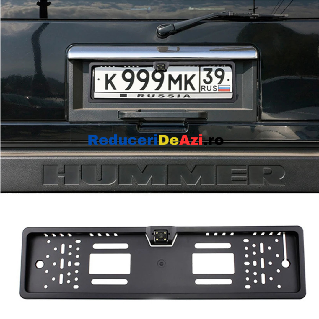 Camera video marsarier cu infrarosu cu suport numar auto inclus