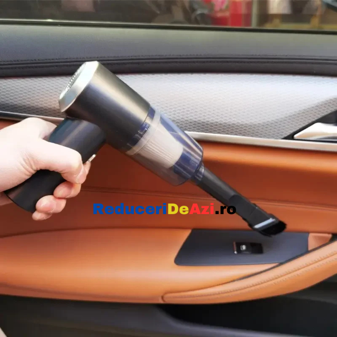 Mini aspirator portabil 3-în-1 de mare putere