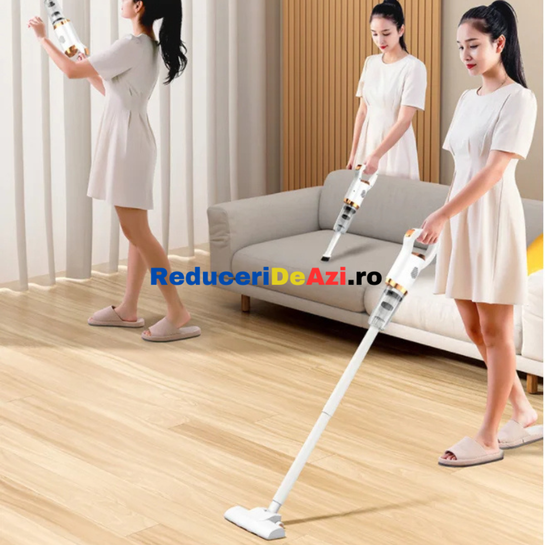 Aspirator vertical portabil, fara fir