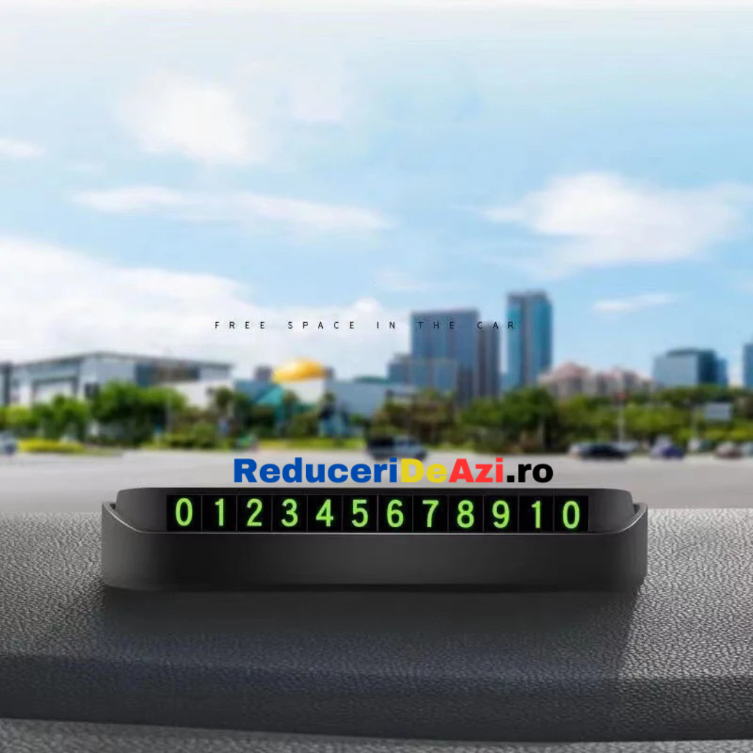Suport numar de telefon pentru parcare temporara