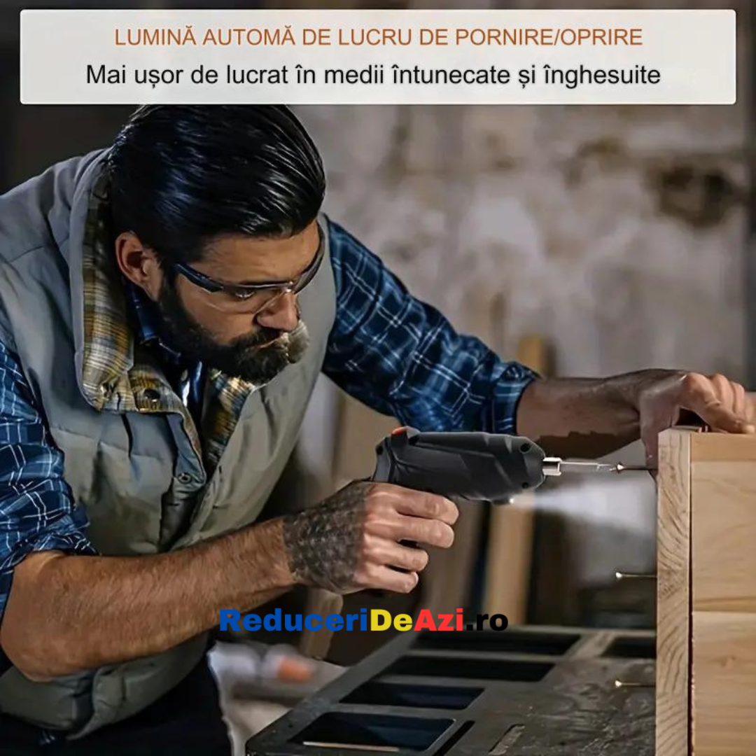 Trusa Surubelnita Electrica cu Acumulator 47 Piese 4.8V 200RPM LEIH MANN