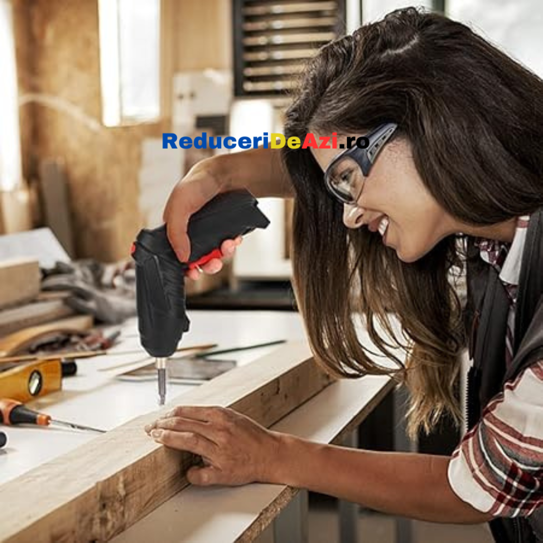 Trusa Surubelnita Electrica cu Acumulator 47 Piese 4.8V 200RPM LEIH MANN