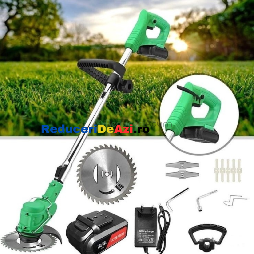 Motocoasa electrica cu 2 acumulator, 48V, Autonomie 4 ore !