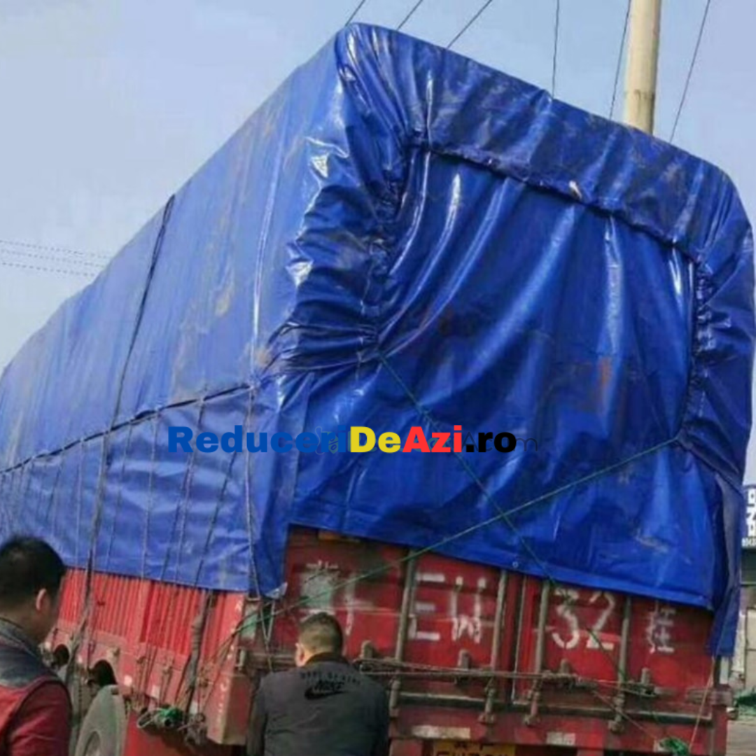 Prelata de protectie, 3x4m, impermeabila, rezistenta la UV si grindina