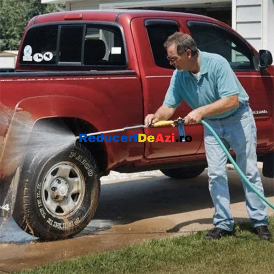 Aparat de spalat cu presiune cu rezervor detergent si perie rotativa