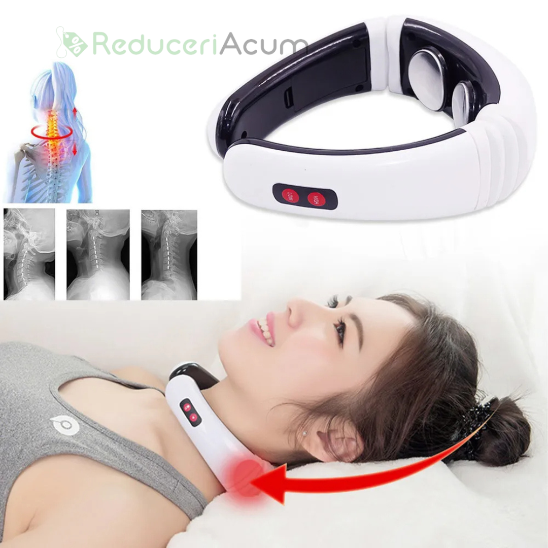 Aparat pentru masaj cervical, functie de incalzire