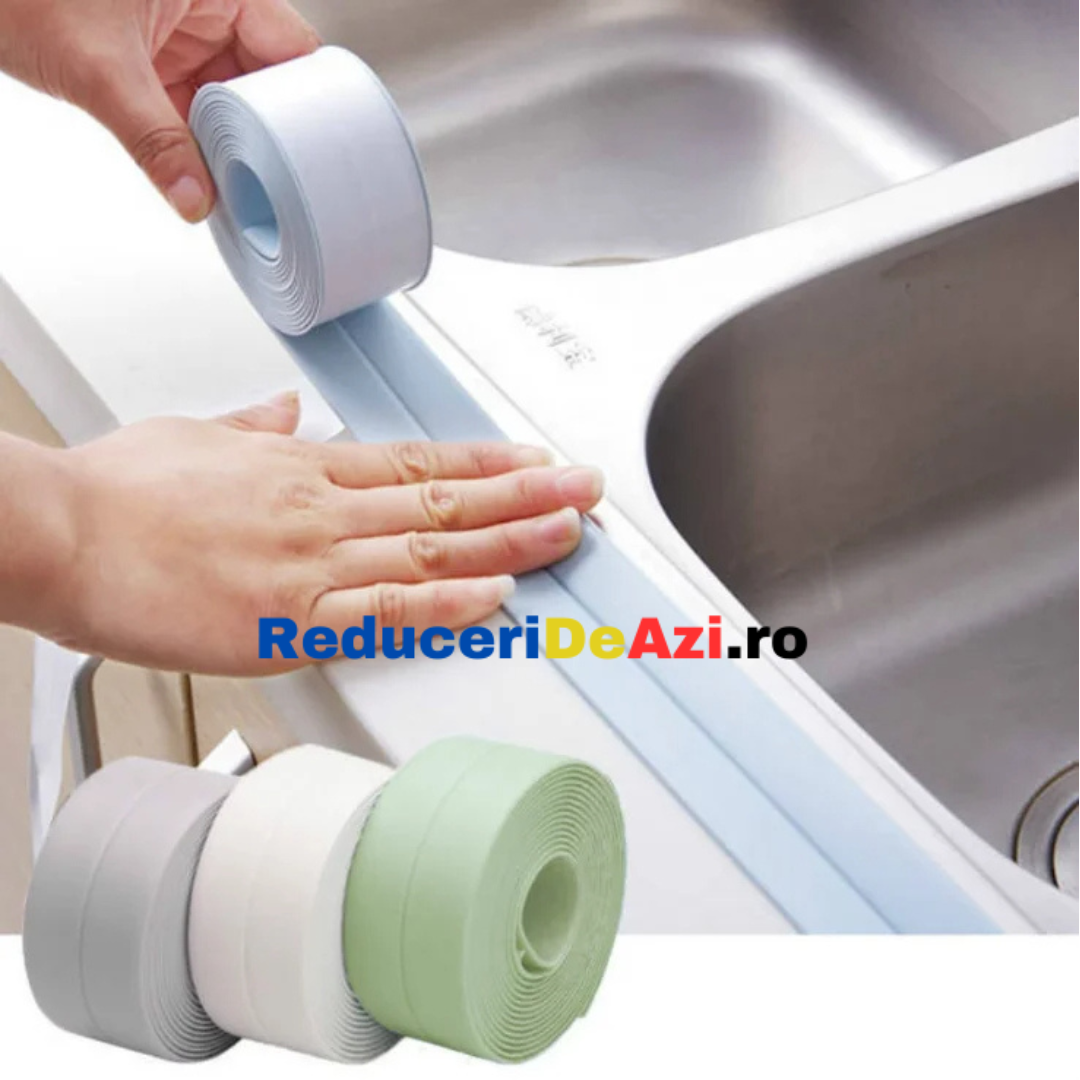 Set 2 x Banda adeziva de etansare 4 cm, VERDE