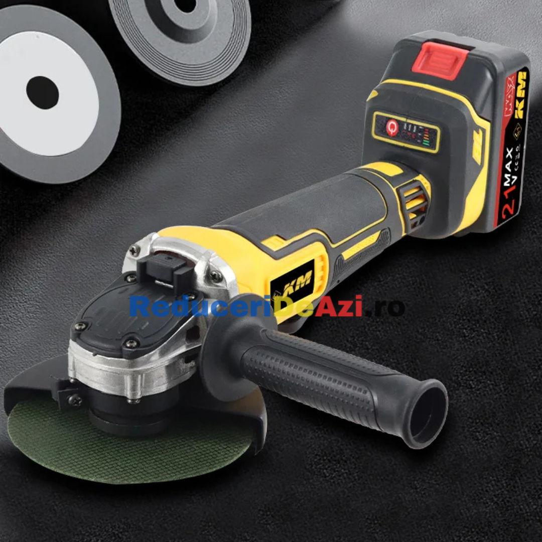 Polizor unghiular (Flex) cu 2 acumulatori 36 V, 5 Ah, 8500 Rpm, 125 mm