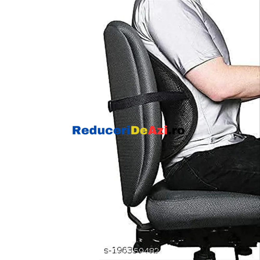 Set 2 perne lombare de scaun pentru suportul coloanei