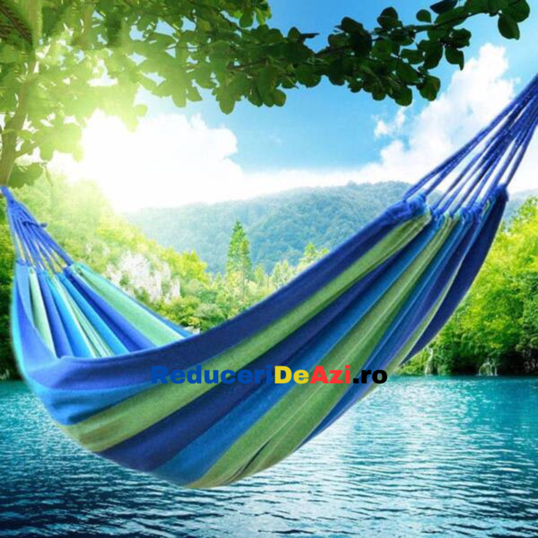 1 + 1 GRATUIT ! Hamac relaxant din bumbac asiatic