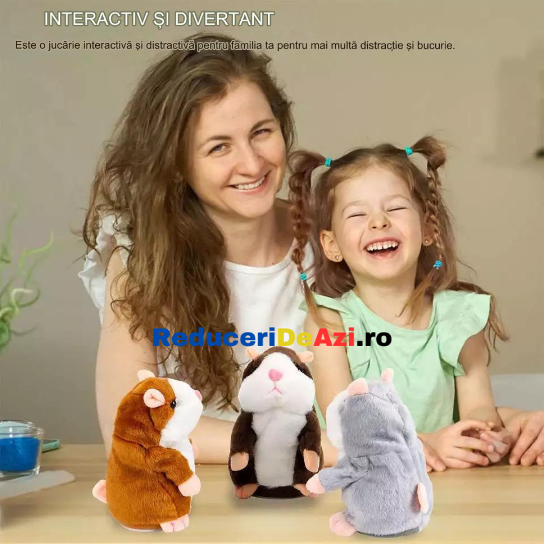 Jucarie interactiva pentru hamster vorbitor, 16 CM, Roscat
