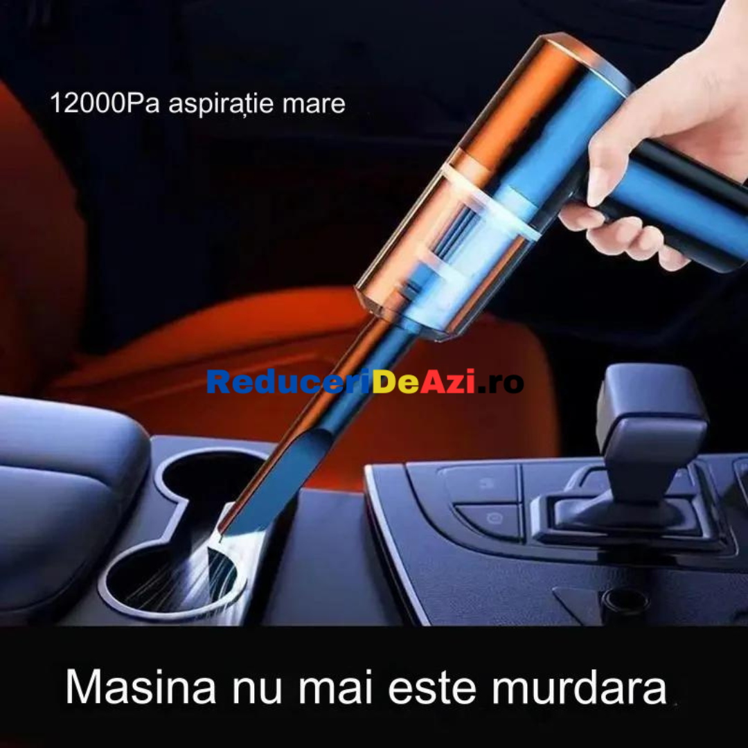 Mini aspirator portabil 3-în-1 de mare putere