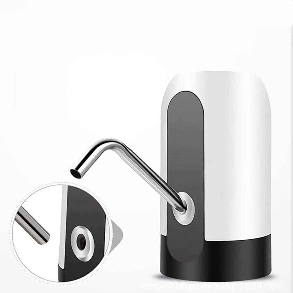 XSXS Pompa electrica de apa, pentru bidoane mari, cu acumulator reincarcabil USB